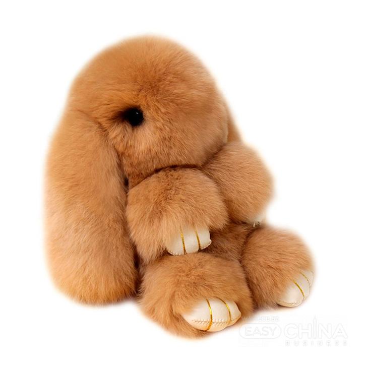 Меховой брелок Кролик Rabbit Keychain 20 см